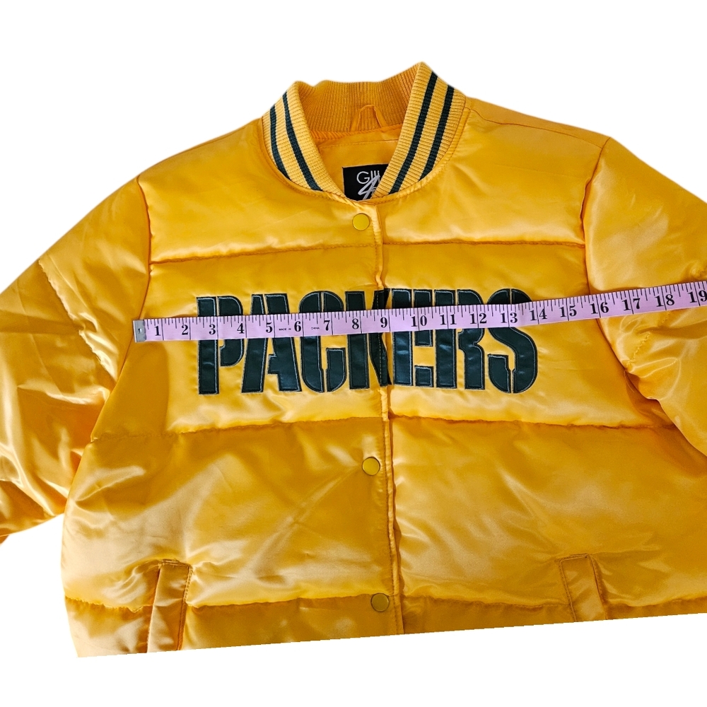 Green Bay Packers Women's Puffer Jacket Size L New NWT Wisconsin GIII ** READ** - Picture 10 of 16